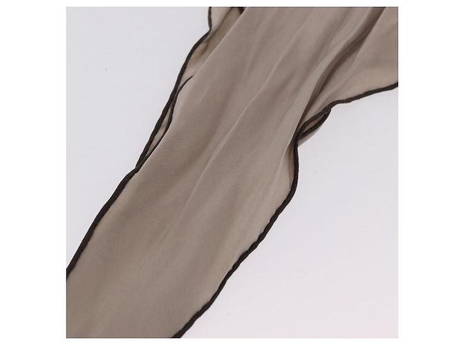 Hermès Foulard Twilly HERMES in seta Beige Auth bs37313 - vista 4