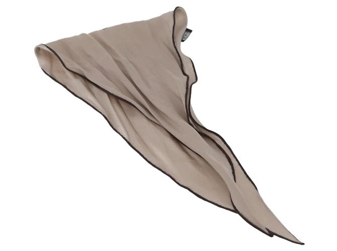 Hermès Foulard Twilly HERMES in seta Beige Auth bs37313 - vista 6