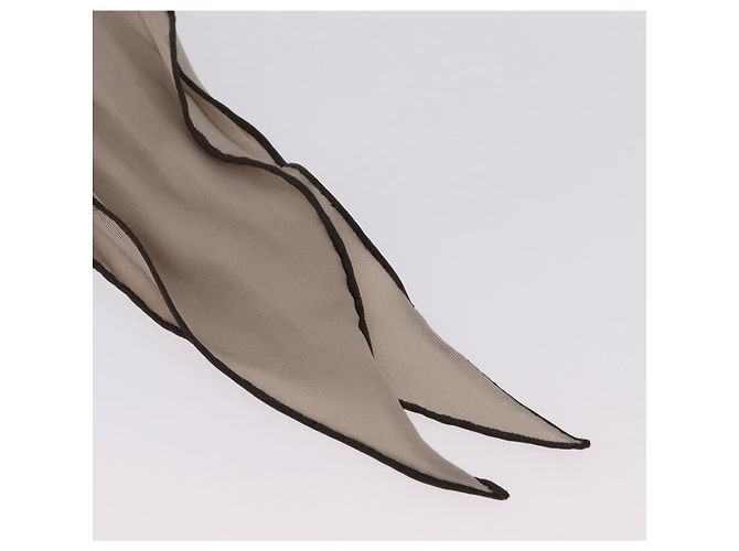 Hermès Foulard Twilly HERMES in seta Beige Auth bs37313 - vista 7