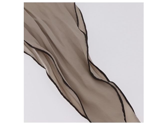 Hermès Foulard Twilly HERMES in seta Beige Auth bs37313 - vista 8