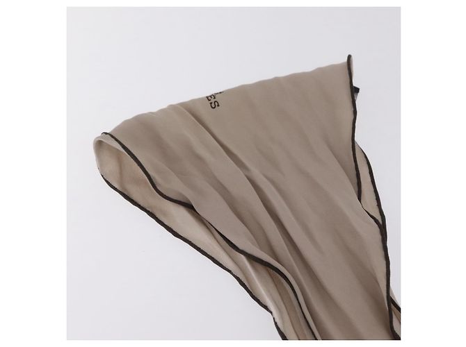 Hermès Foulard Twilly HERMES in seta Beige Auth bs37313 - vista 9