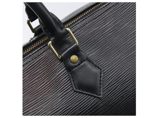 LOUIS VUITTON Epi Speedy 30 Borsa a Mano Noir Black M43002 LV Auth 199637V Nero - vista 18