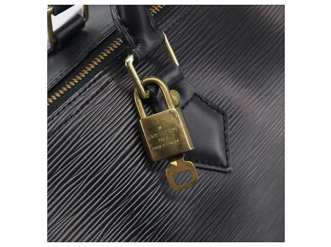 LOUIS VUITTON Epi Speedy 30 Borsa a Mano Noir Black M43002 LV Auth 199637V Nero - vista 19