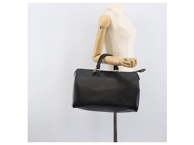 LOUIS VUITTON Epi Speedy 30 Borsa a Mano Noir Black M43002 LV Auth 199637V Nero - vista 24