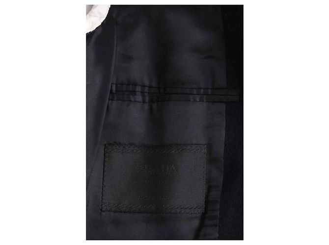 Prada Navy Blue Cashmere Jacket - view 5