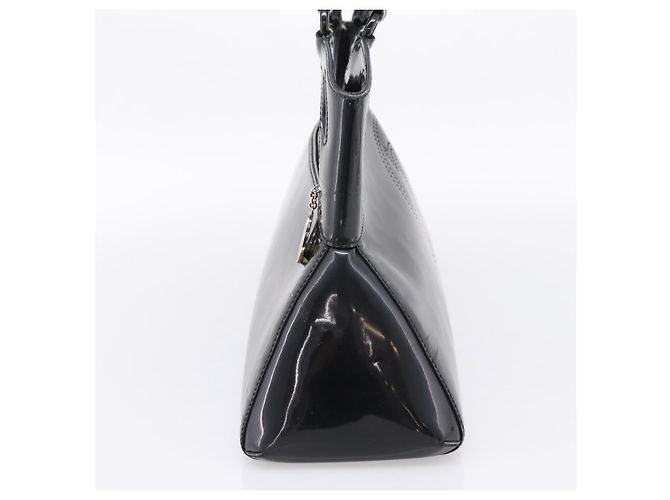 Borsa CARTIER Marcello de Cartier SM Vernice Nera Argento Auth bs37151 Nero - vista 4