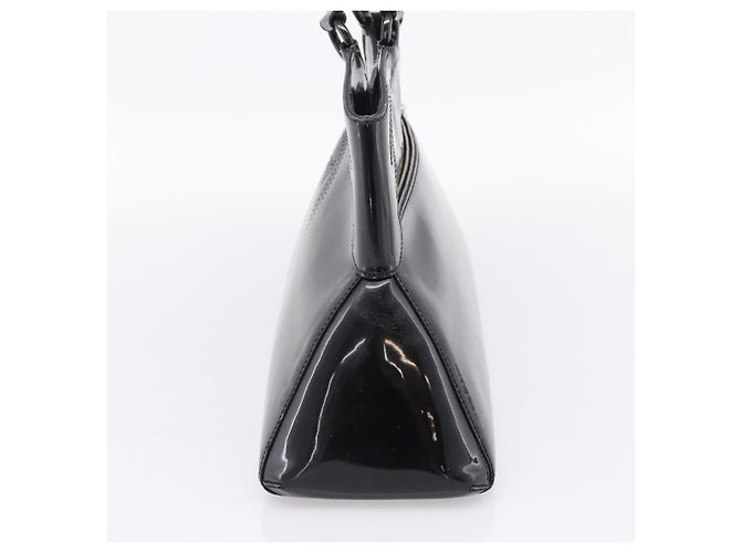 Borsa CARTIER Marcello de Cartier SM Vernice Nera Argento Auth bs37151 Nero - vista 5