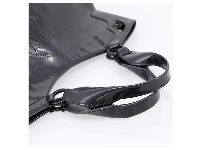 Borsa CARTIER Marcello de Cartier SM Vernice Nera Argento Auth bs37151 Nero - vista 8