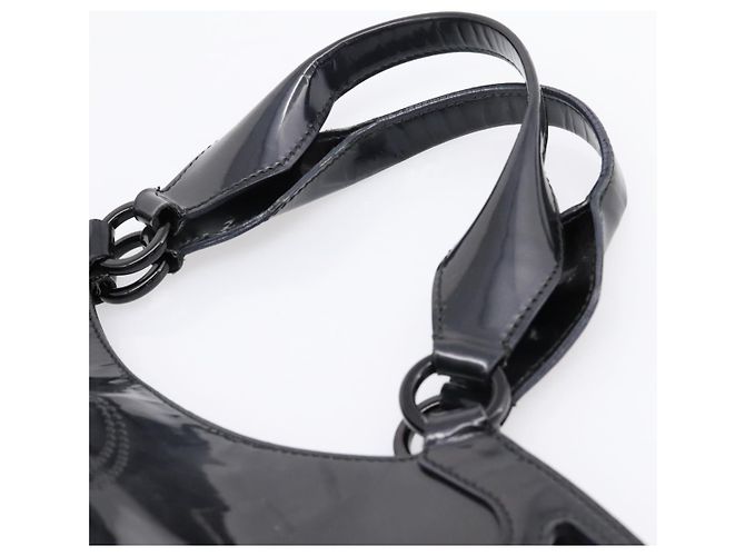 Borsa CARTIER Marcello de Cartier SM Vernice Nera Argento Auth bs37151 Nero - vista 9