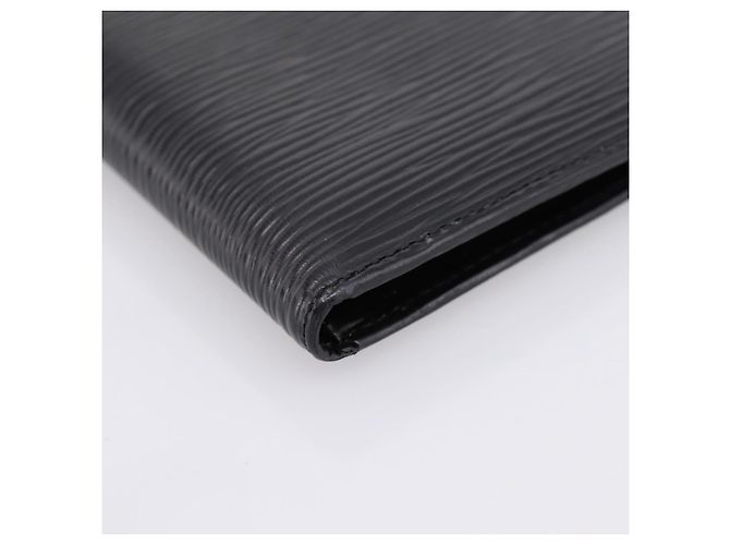 LOUIS VUITTON Epi Portefeuille Marco Bifold Wallet Black M63652 LV Auth 206143V Negro - vista 14