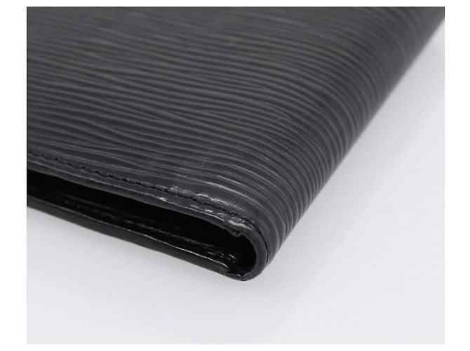 LOUIS VUITTON Epi Portefeuille Marco Bifold Wallet Black M63652 LV Auth 206143V Negro - vista 15