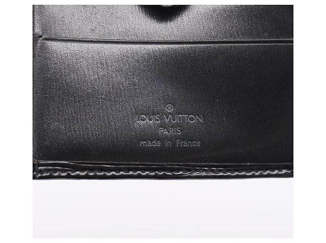 LOUIS VUITTON Epi Portefeuille Marco Bifold Wallet Black M63652 LV Auth 206143V Negro - vista 17