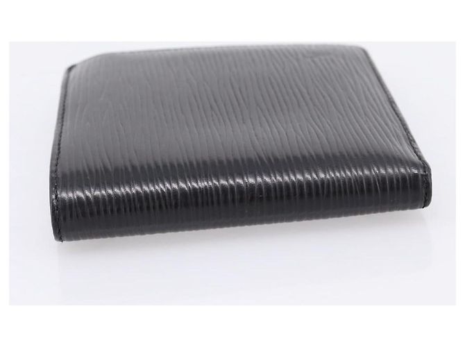 LOUIS VUITTON Epi Portefeuille Marco Bifold Wallet Black M63652 LV Auth 206143V Negro - vista 4
