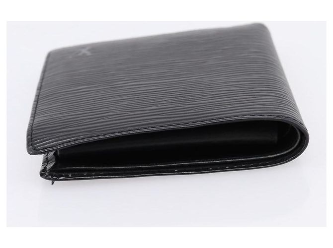 LOUIS VUITTON Epi Portefeuille Marco Bifold Wallet Black M63652 LV Auth 206143V Negro - vista 5