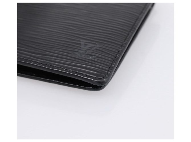 LOUIS VUITTON Epi Portefeuille Marco Bifold Wallet Black M63652 LV Auth 206143V Negro - vista 7