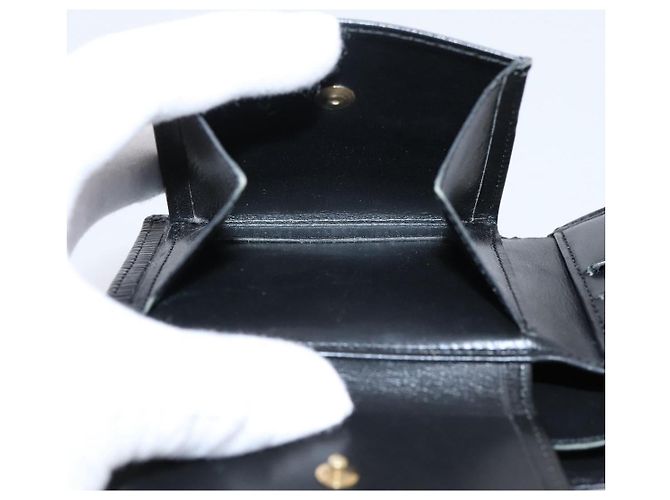 LOUIS VUITTON Epi Portefeuille Marco Bifold Wallet Black M63652 LV Auth 206143V Negro - vista 9