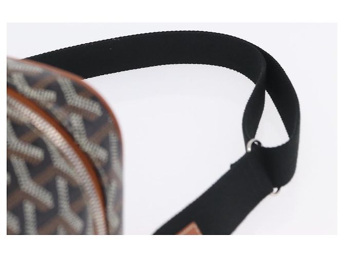 GOYARD Herringbone Vanity Muse Handtasche PVC 2way Schwarz Silber Auth 203159SM - Ansicht 10