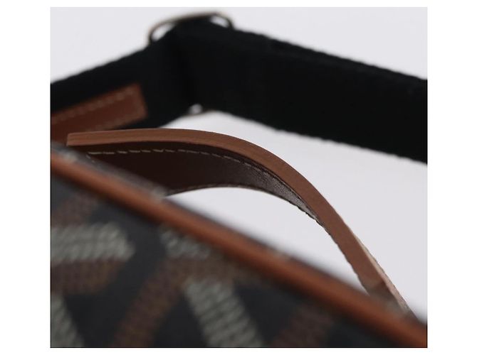 GOYARD Herringbone Vanity Muse Handtasche PVC 2way Schwarz Silber Auth 203159SM - Ansicht 8