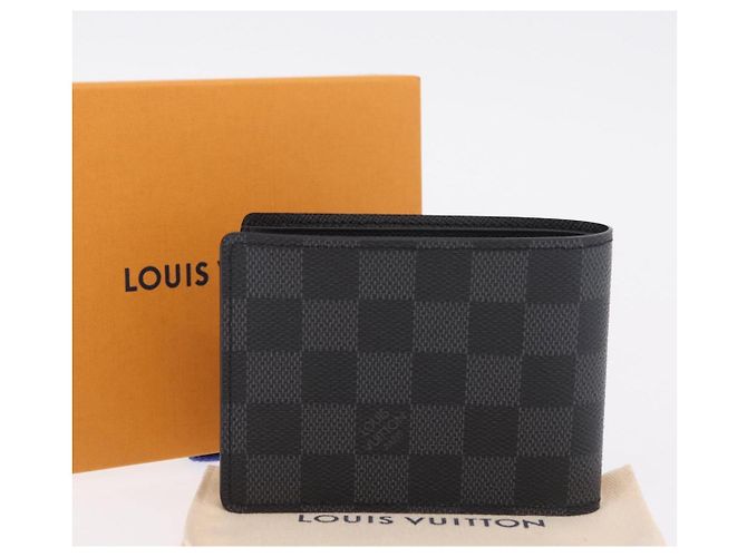 LOUIS VUITTON Damier Graphite Portefeuille Multripru Wallet N63258 Auth ki6882V Damier ebene - vista 12
