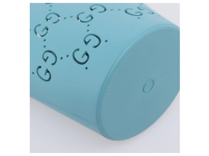 Bolsa de mão GUCCI Rubber Blue 723051 Auth 206264M Azul - vista 13