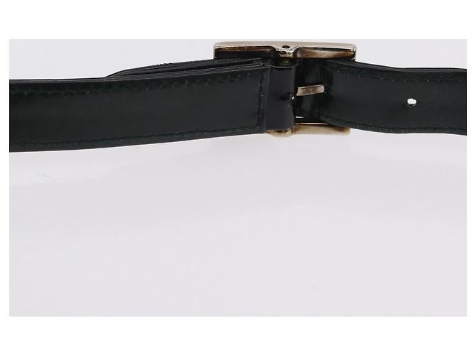 Borsa a tracolla GUCCI in pelle verniciata Nero Argento 001 2113 1677 Auth ka6380 - vista 10