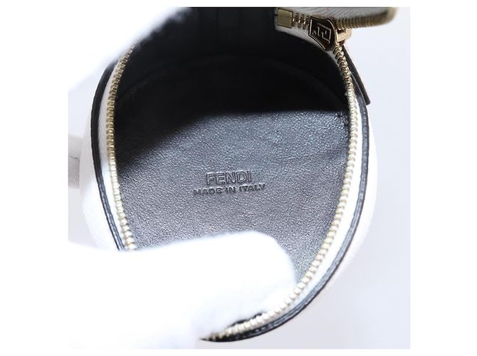 Porte-clé pochette FENDI Zucca Canvas Marron Or Auth bs37390A Doré - vue 11