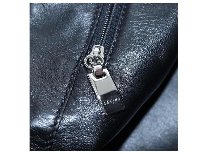 Céline Borsa a spalla CELINE in tessuti lavorati a maglia Rosso Argento Auth 203021V - vista 26