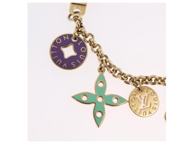 LOUIS VUITTON Porte Cles Chainne Looping Metal Multicolor M66005 LV Auth mr3034A Multicolore - vista 2
