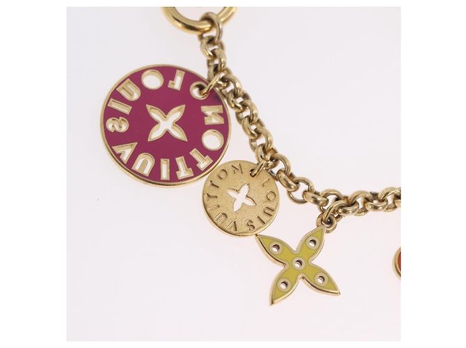 LOUIS VUITTON Porte Cles Chainne Looping Metal Multicolor M66005 LV Auth mr3034A Multicolore - vista 8