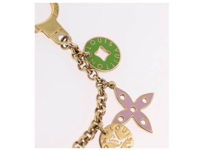 LOUIS VUITTON Porte Cles Chainne Looping Metal Multicolor M66005 LV Auth mr3034A Multicolore - vista 9