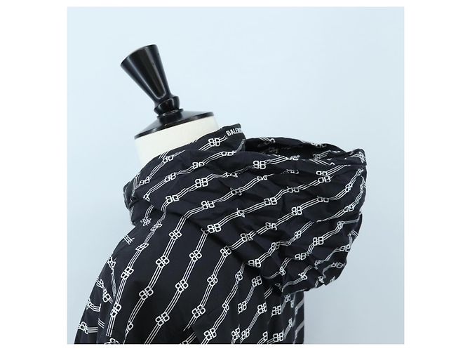 Camicia a maniche corte BALENCIAGA in cotone 39 Nero Auth 203728M - vista 11