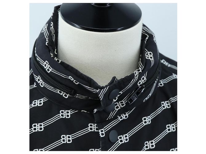 Camicia a maniche corte BALENCIAGA in cotone 39 Nero Auth 203728M - vista 6