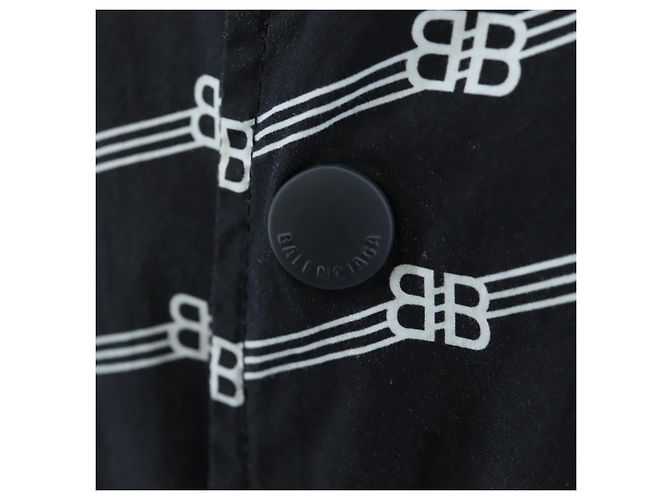 Camicia a maniche corte BALENCIAGA in cotone 39 Nero Auth 203728M - vista 7