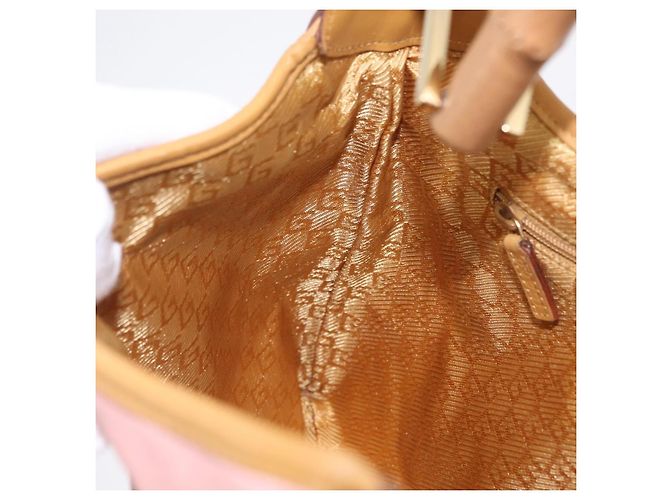 Bolsa de Ombro GUCCI Bamboo Jackie Suede Pink Gold 001 4060 Auth 206044A Rosa Dourado - vista 23