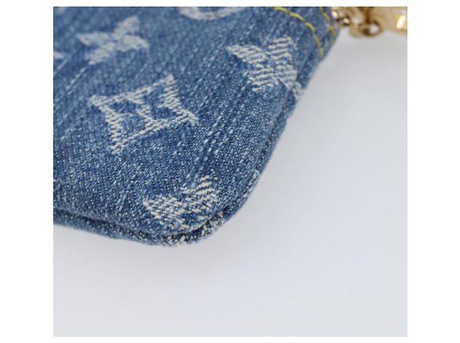 LOUIS VUITTON Monogram Denim Pochette Cles Coin Purse Blue M82961 Auth mr2995V Azul Monograma - vista 15