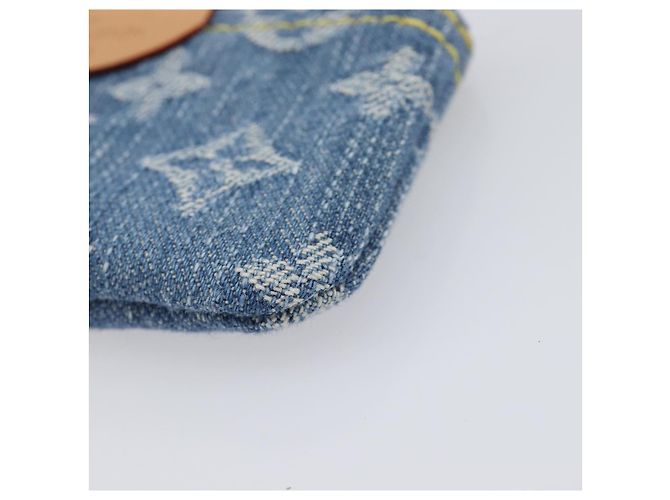 LOUIS VUITTON Monogram Denim Pochette Cles Coin Purse Blue M82961 Auth mr2995V Azul Monograma - vista 7