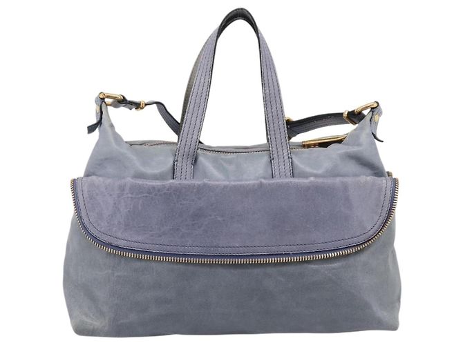 Borsa a mano FENDI in pelle 2way Viola Oro YX1 2461 Auth ka6396 D'oro Porpora - vista 2