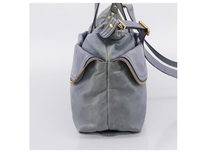 Borsa a mano FENDI in pelle 2way Viola Oro YX1 2461 Auth ka6396 D'oro Porpora - vista 3