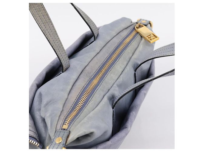 Borsa a mano FENDI in pelle 2way Viola Oro YX1 2461 Auth ka6396 D'oro Porpora - vista 6