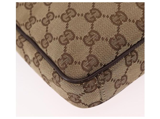GUCCI GG Canvas Schultertasche Beige Silver 92551 Auth ep16248 Silber - Ansicht 13
