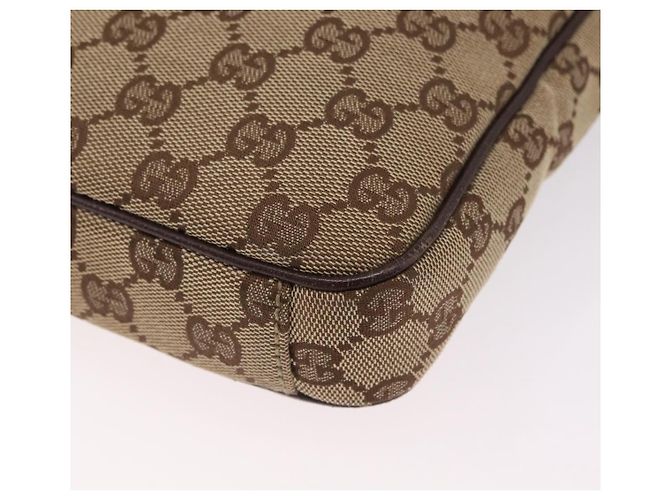 GUCCI GG Canvas Schultertasche Beige Silver 92551 Auth ep16248 Silber - Ansicht 14
