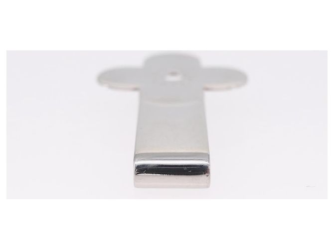 LOUIS VUITTON Money Clip metallo set da 2 Argento LV Auth bs37306 - vista 13