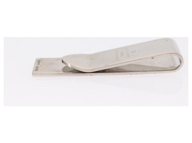 LOUIS VUITTON Money Clip metallo set da 2 Argento LV Auth bs37306 - vista 5