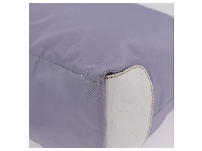 PRADA Schultertasche Nylon Purple Silver Auth mr2990 Silber Lila - Ansicht 17