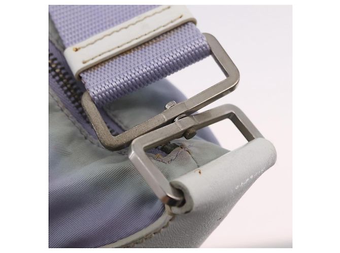 PRADA Schultertasche Nylon Purple Silver Auth mr2990 Silber Lila - Ansicht 21