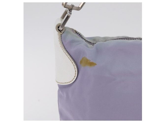 PRADA Schultertasche Nylon Purple Silver Auth mr2990 Silber Lila - Ansicht 3