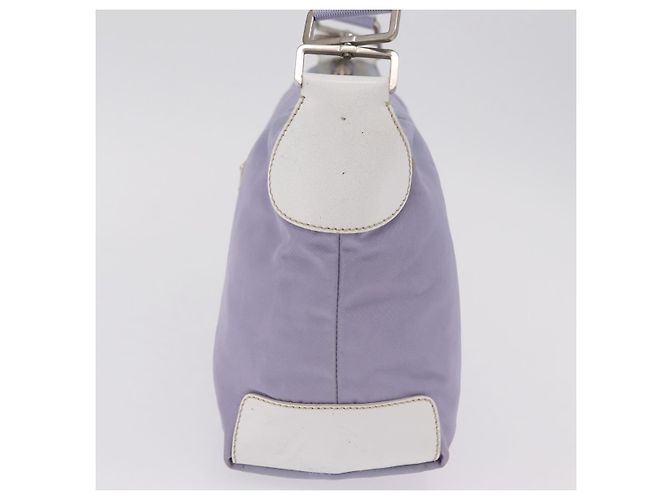PRADA Schultertasche Nylon Purple Silver Auth mr2990 Silber Lila - Ansicht 4