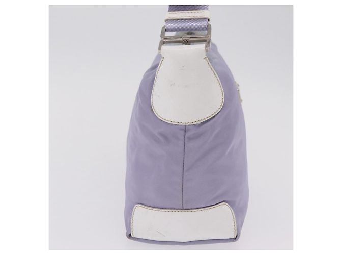 PRADA Schultertasche Nylon Purple Silver Auth mr2990 Silber Lila - Ansicht 5