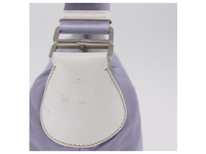 PRADA Schultertasche Nylon Purple Silver Auth mr2990 Silber Lila - Ansicht 6