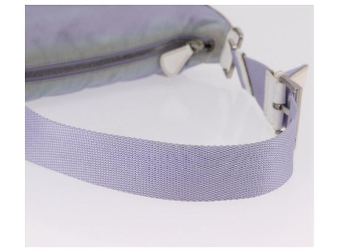PRADA Schultertasche Nylon Purple Silver Auth mr2990 Silber Lila - Ansicht 8